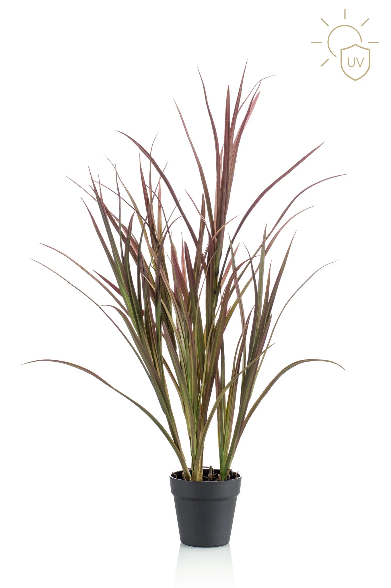 Naturtro kunstig grøn plante i stor hvid keramisk krukke til moderne boligindretning